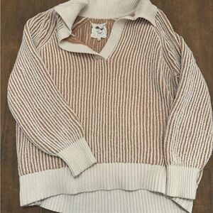 Striped V-Neck Sweater